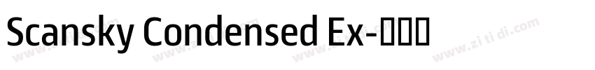 Scansky Condensed Ex字体转换